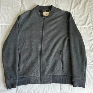 Vintage Dark Gray Bomber Jacket